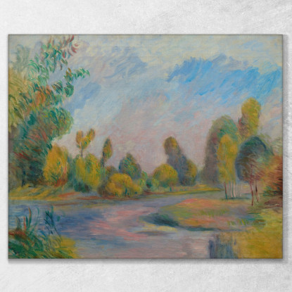 Lungo Il Fiume Pierre-Auguste Renoir par148 quadro stampato su tela