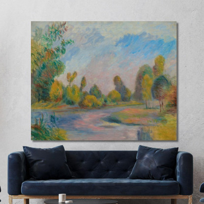 Lungo Il Fiume Pierre-Auguste Renoir par148 quadro stampato su tela