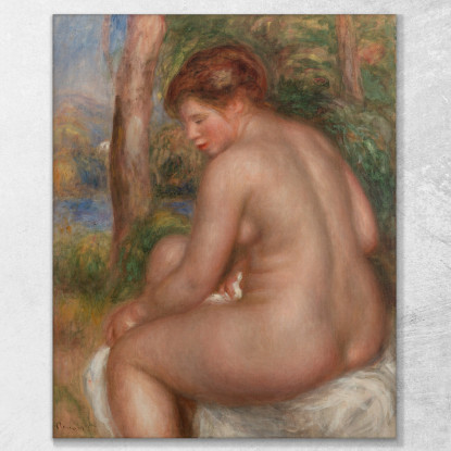Bagnante Vista Di Tre Quarti Pierre-Auguste Renoir par160 quadro stampato su tela