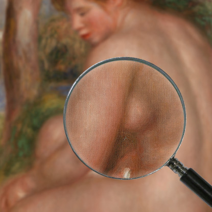 Bagnante Vista Di Tre Quarti Pierre-Auguste Renoir par160 quadro stampato su tela