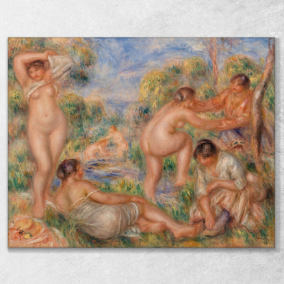 Gruppo Di Balneazione Pierre-Auguste Renoir par162 quadro stampato su tela