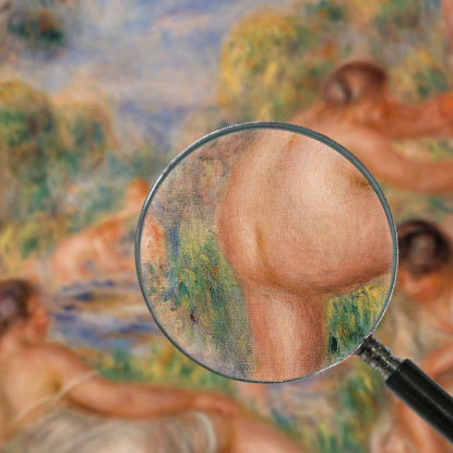 Gruppo Di Balneazione Pierre-Auguste Renoir par162 quadro stampato su tela