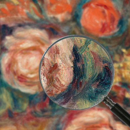 Mazzo Di Rose Pierre-Auguste Renoir par170 quadro stampato su tela