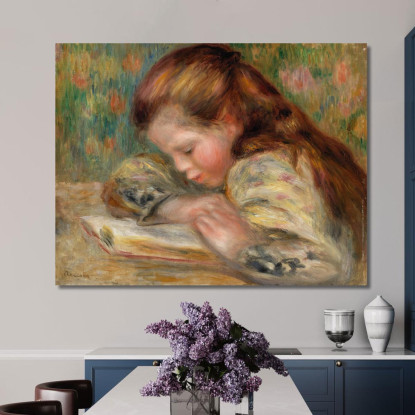 Lettura Del Bambino Lettura Del Bambino Pierre-Auguste Renoir par178 quadro stampato su tela