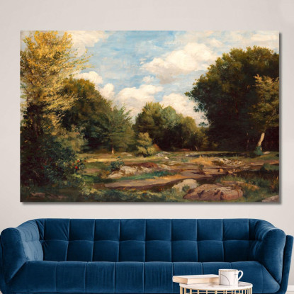Radura Nel Bosco Pierre-Auguste Renoir par189 quadro stampato su tela