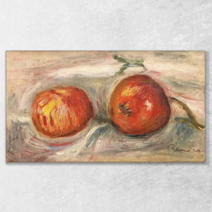 Due Mele Pierre-Auguste Renoir par197 quadro stampato su tela