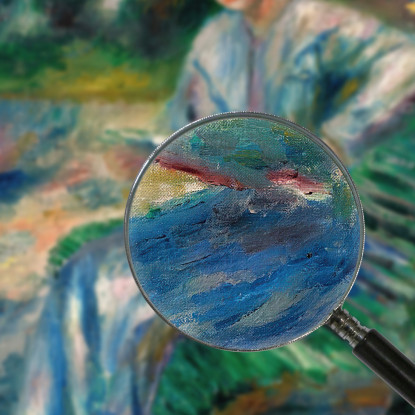 Donna Che Legge Su Una Panchina Pierre-Auguste Renoir par218 quadro stampato su tela