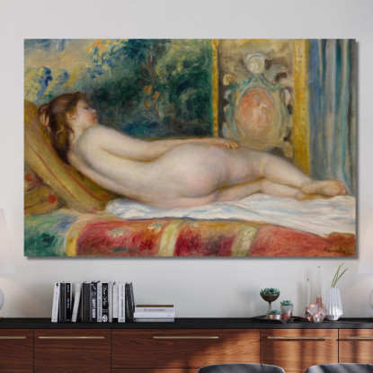 Donna Nuda Sdraiata Pierre-Auguste Renoir par221 quadro stampato su tela