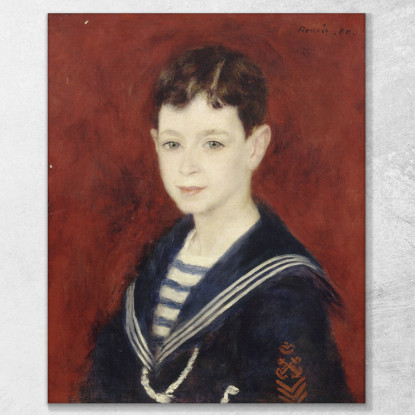 Fernand Halphen Da Ragazzo Pierre-Auguste Renoir par224 quadro stampato su tela