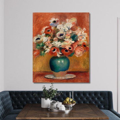 Fiori Pierre-Auguste Renoir par227 quadro stampato su tela