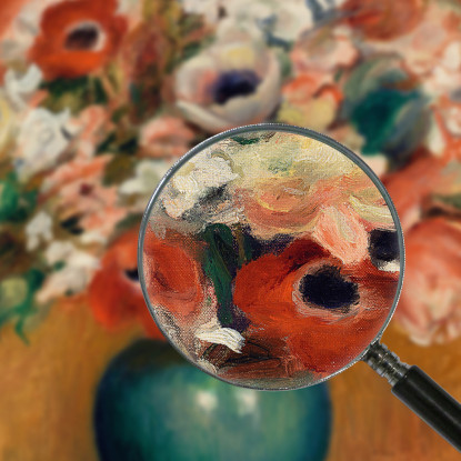 Fiori Pierre-Auguste Renoir par227 quadro stampato su tela