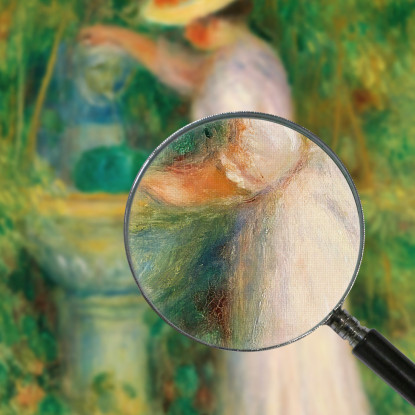 Giovane Ragazza Vicino Ad Una Fontana Pierre-Auguste Renoir par274 quadro stampato su tela
