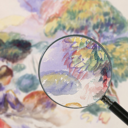 Paesaggio Con Una Ragazza Pierre-Auguste Renoir par296 quadro stampato su tela