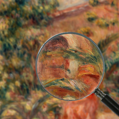 Paesaggio Con Donna E Cane Pierre-Auguste Renoir par299 quadro stampato su tela