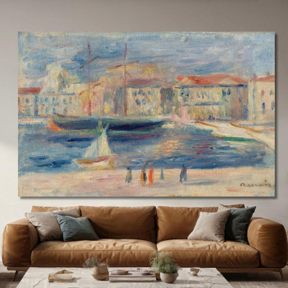 Il Porto Di Saint-Tropez Pierre-Auguste Renoir par316 quadro stampato su tela