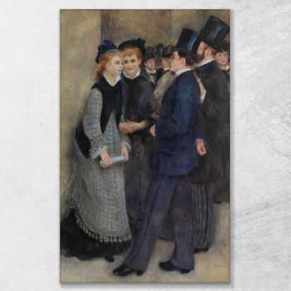 Uscendo Dal Conservatorio Pierre-Auguste Renoir par319 quadro stampato su tela