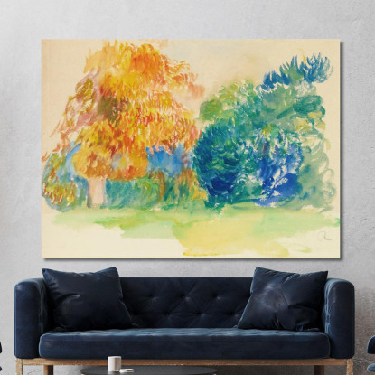 Alberi Pierre-Auguste Renoir par321 quadro stampato su tela