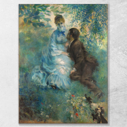 Amanti Pierre-Auguste Renoir par327 quadro stampato su tela