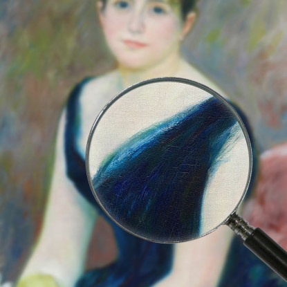 La Signora Léon Clapisson Pierre-Auguste Renoir par336 quadro stampato su tela