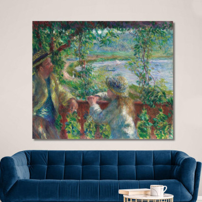 Vicino Al Lago Pierre-Auguste Renoir par356 quadro stampato su tela