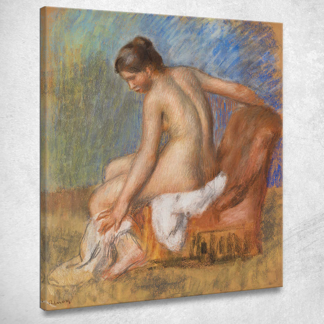 Nudo Sulla Sedia Pierre-Auguste Renoir par361 quadro stampato su tela