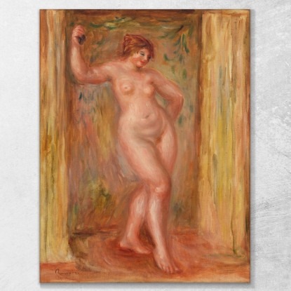 Nudo Con Nacchere Pierre-Auguste Renoir par366 quadro stampato su tela