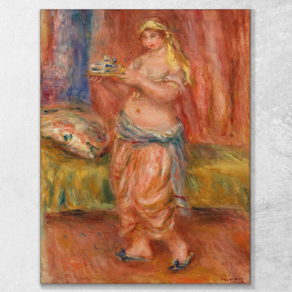 Odalisca Con Set Da Tè Odalisca Con Teiera Pierre-Auguste Renoir par371 quadro stampato su tela
