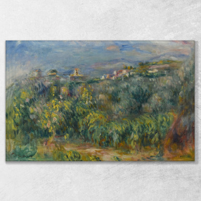 Paesaggi Della Provenza Cagnes Pierre-Auguste Renoir par392 quadro stampato su tela