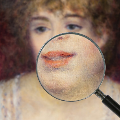 Ritratto Di Jeanne Samary Pierre-Auguste Renoir par411 quadro stampato su tela