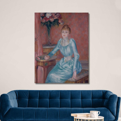 Ritratto Di Madame De Bonnieres Pierre-Auguste Renoir par414 quadro stampato su tela