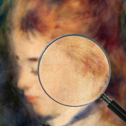 Ritratto Di Una Donna Pierre-Auguste Renoir par418 quadro stampato su tela