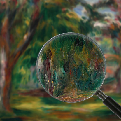 Prato E Alberi Pierre-Auguste Renoir par424 quadro stampato su tela