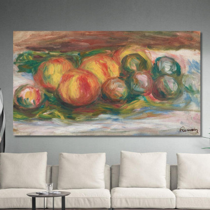 Pesche E Prugne Pierre-Auguste Renoir par426 quadro stampato su tela