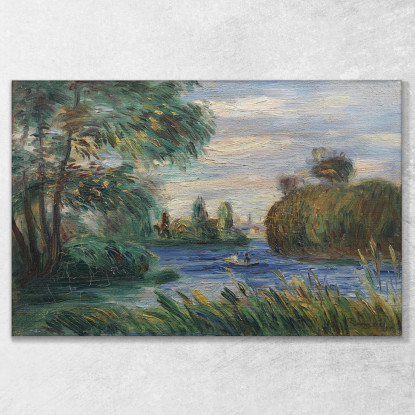 Paesaggio Fluviale 2 Pierre-Auguste Renoir par433 quadro stampato su tela