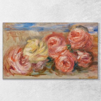 Rosato Pierre-Auguste Renoir par436 quadro stampato su tela