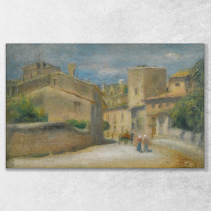 Rue A Villeneuve-Les-Avignon Pierre-Auguste Renoir par440 quadro stampato su tela