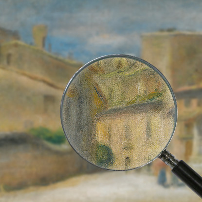 Rue A Villeneuve-Les-Avignon Pierre-Auguste Renoir par440 quadro stampato su tela