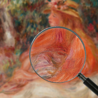 Donna Seduta Pierre-Auguste Renoir par447 quadro stampato su tela