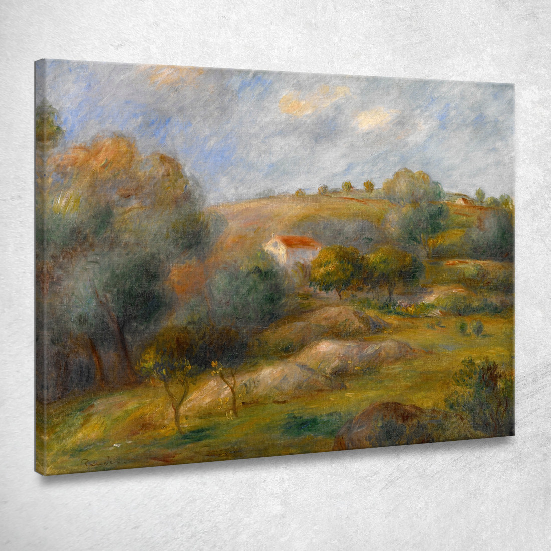 Primavera A Essoyes Pierre-Auguste Renoir par451 quadro stampato su tela