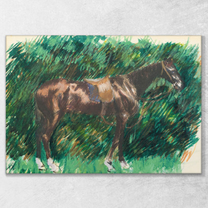 Cavallo Pierre-Auguste Renoir par493 quadro stampato su tela
