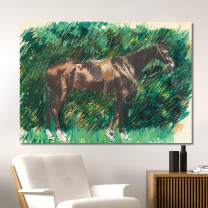 Cavallo Pierre-Auguste Renoir par493 quadro stampato su tela