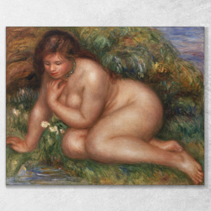 Bagnante Che Si Guarda Nell'Acqua Pierre-Auguste Renoir par548 quadro stampato su tela