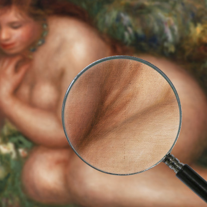 Bagnante Che Si Guarda Nell'Acqua Pierre-Auguste Renoir par548 quadro stampato su tela