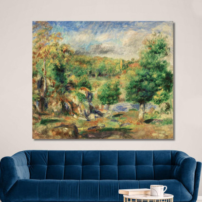 Castagni Pont-Aven Pierre-Auguste Renoir par556 quadro stampato su tela