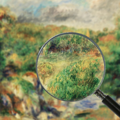 Castagni Pont-Aven Pierre-Auguste Renoir par556 quadro stampato su tela