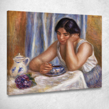 Tazza Di Cioccolato Pierre-Auguste Renoir par558 quadro stampato su tela