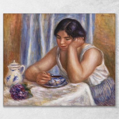 Tazza Di Cioccolato Pierre-Auguste Renoir par558 quadro stampato su tela