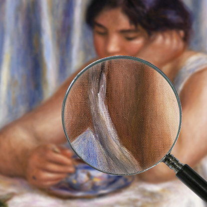 Tazza Di Cioccolato Pierre-Auguste Renoir par558 quadro stampato su tela