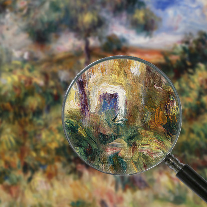 Agriturismo Pierre-Auguste Renoir par563 quadro stampato su tela