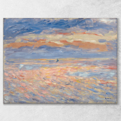 Tramonto Pierre-Auguste Renoir par592 quadro stampato su tela